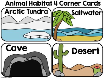 animal habitats by primary punch teachers pay teachers