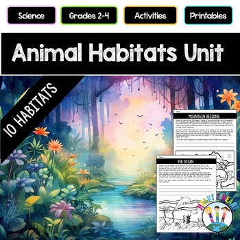 Preview of Animals Habitats and Ecosystems Project Polar Rainforest 2nd 3rd Grade Science