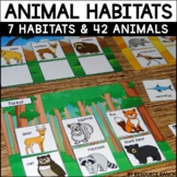 Animal Habitats  Animal Picture Cards and Research 
