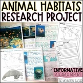 Animal Habitats - Animal Research Project Template & Infor
