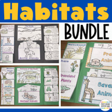 Animal Habitats Bundle First Grade