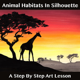 Animal Habitats In Silhouette