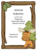 Animal Habitats Mini-Unit: balanced literacy, art & science