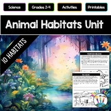 Animal Habitats: Oceans Savannah Grasslands Woodlands Desert Rainforest & More!