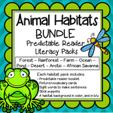 Animal Habitats Predictable Readers 8 Flip Books BUNDLE