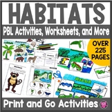 Animal Habitats Projects Based Learning | Habitats and Eco