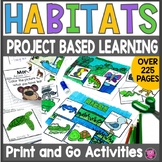 Animal Habitats First Grade Projects  & Kindergarten Anima