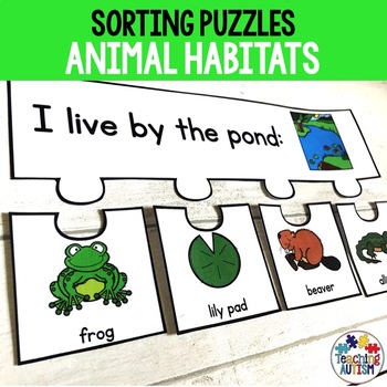 Preview of Animal Habitats Sorting Puzzle