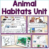 Animal Habitats Unit For Special Education (Leveled Scienc