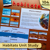 Animal Habitats Unit Study, Biomes Science Unit