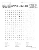 Animal Habitats Word Search