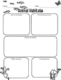 Animal Habitats Worksheet
