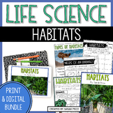 Animal Habitats & Needs Lessons Science Bundle - Print & D
