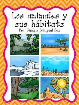 Preview of Animal Habitats in English and Spanish