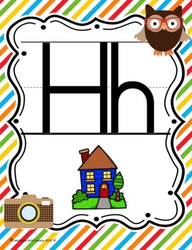 Animal Hipsters Classroom Theme Manuscript ABC Posters *D'Nealian ...