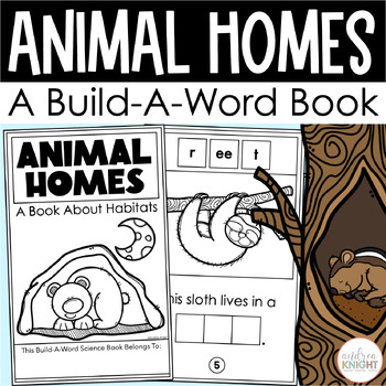 Preview of Animal Homes - A Kindergarten Science Book about Habitats