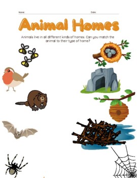 Animal Home Teaching Resources | TPT
