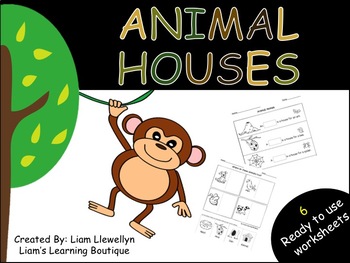 Preview of Animal Houses - PreK to G2 - Science