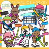 Animal Ice Hockey Winter Clip Art