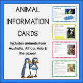 Animal Information Posters BUNDLE (Australian/African/Asia