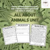 Animal Informational Unit Non-Fiction