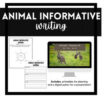 Preview of Animal Informative Research Writing