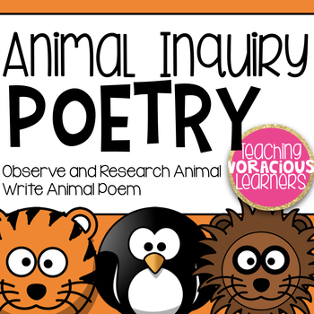 Animal Poems Lesson by Teaching Voracious Learners | TpT