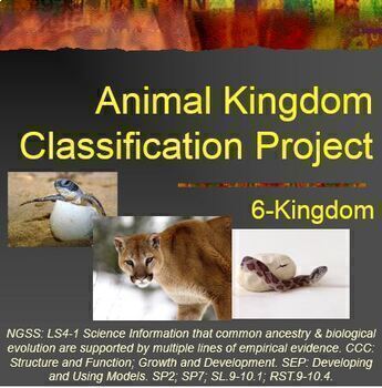 Animal Kingdom Classification Project by Science Rules | TPT
