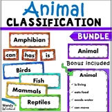 Animal Kingdom Classification Reading, Writing, Word Searc