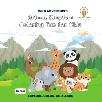 Preview of Animal Kingdom Coloring Fun for Kids