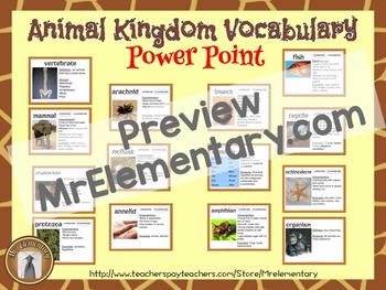Animal Kingdom PowerPoint Slideshow by Mr Elementary | TPT