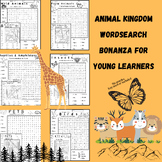 Animal Kingdom Wordsearch Bonanza for Young Learners