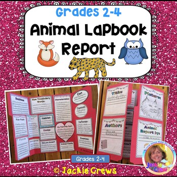Preview of Animal Lap book Report and Research