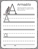 Animal Letter Tracing Worksheets