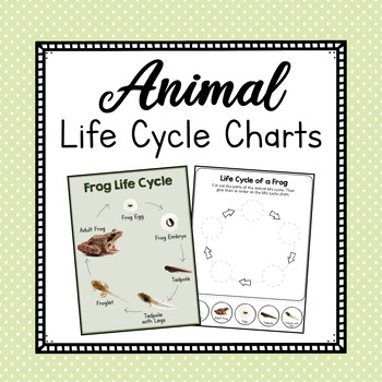 Preview of Animal Life Cycle Charts | Reproduction Cycles of Animals | Zoology Posters