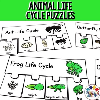 Preview of Animal Life Cycles Puzzles