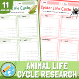 Animal Life Cycle Research Project Templates