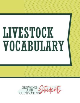 Preview of Animal Livestock Terms