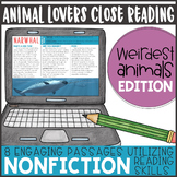 Animal Lovers Close Reading- Weirdest Edition