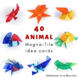 Animal Magna Tile Idea Cards