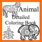 Animal Mandala and Zentangle Designs Coloring Book-52 anim
