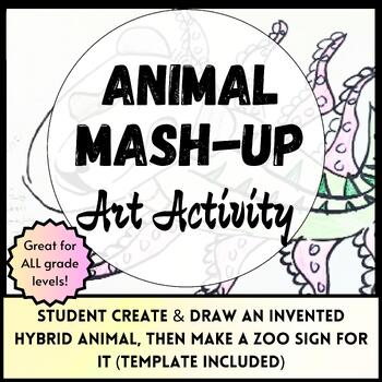 Preview of Animal Mash-Up Art Project: Invent a New Hybrid Animal & Make a Zoo Sign For It