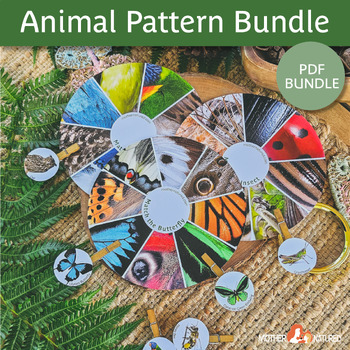 Preview of Animal Matching Activity BUNDLE | Animal Patterns | Pattern Activity