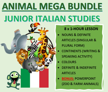Preview of Animal Mega-Bundle — Italian Studies (Vocab, Grammar, Assessment)