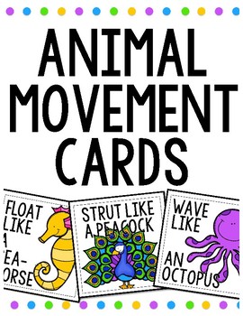 Preview of Animal Movement Cards