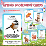 Animal Movement Cards, Movement Activity, Action Cards, Ci