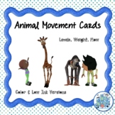 Animal Movement Cards with Laban Efforts