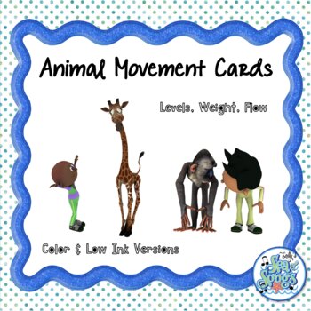 Preview of Animal Movement Cards with Laban Efforts
