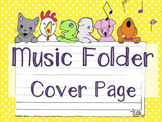 Animal Music Folder Cover Page