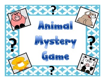 Preview of Animal Mystery Game